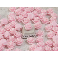 10mm Rose cabochon, Pink, bag 20 grams