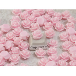 10mm Rose cabochon, Pink, bag 20 grams