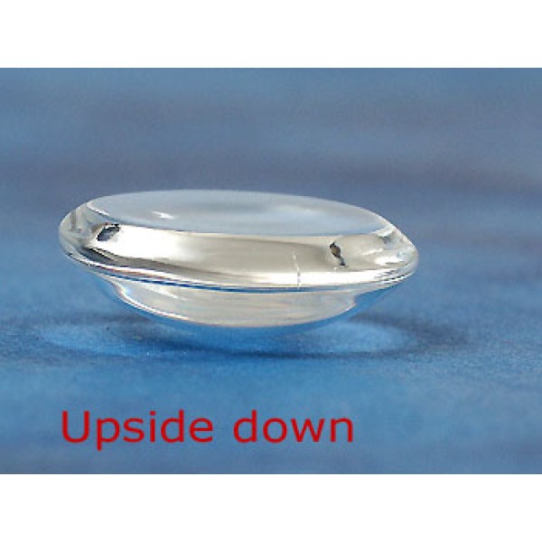 18mm round clear glass bubble dome cabochon, rounded bottom