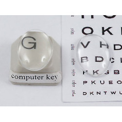 SECONDS 18mm x 13mm oval crystal clear glass bubble dome cabochon