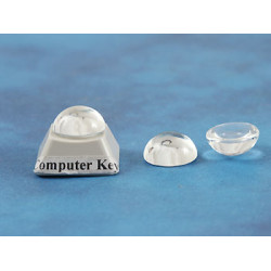 DISCOUNT: 12mm round crystal clear glass bubble dome cabochon, hi-top dome, each