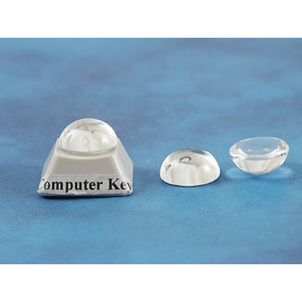 DISCOUNT: 12mm round crystal clear glass bubble dome cabochon, hi-top dome, each