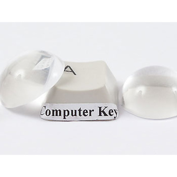 14mm round clear glass cabochon, hi-top dome