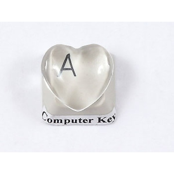 18mm heart clear glass bubble dome cabochon