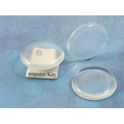25mm round FLAT glass tile cabochon