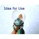 Glass Cover Dome 18x29mm, terrarium ball