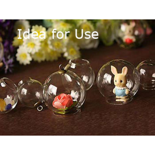Glass Cover Dome 18x29mm, terrarium ball