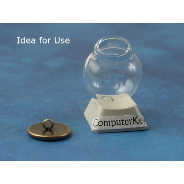 Glass Cover Dome 12x20mm, terrarium ball
