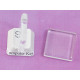 20mm square FLAT glass tile cabochon