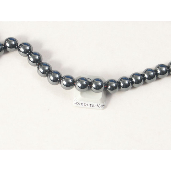Round Gemstone Bead, Hematite, 8mm, string