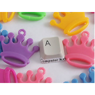 Acrylic Pendants, Crown, assorted, per 20 gram bag