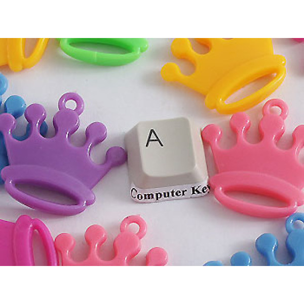 Acrylic Pendants, Crown, assorted, per 20 gram bag