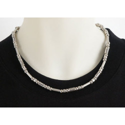 END OF LINE: Necklet, mens, fancy tubes/beads