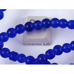 Glass Bead String, Round 6mm, Dark Blue