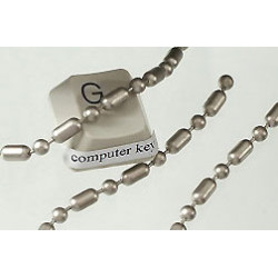 Ball & Bar Chain Bracelet, 3.2mm satin nickel