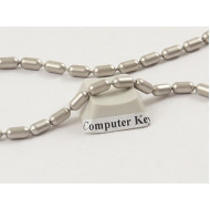 3.2mm Chain by the metre, Sausage Chain satin nickel