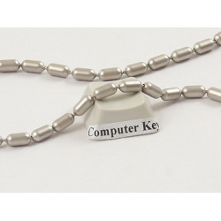 3.2mm Chain by the metre, Sausage Chain satin nickel