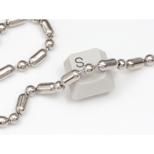 Ball & Bar Chain 4.5mm satin nickel, 20 inch