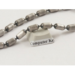 Bar Chain 4.5mm, antiqued oxide, 20 inch
