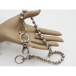 Ball Chain with Extra Large Clips, 10mm balls