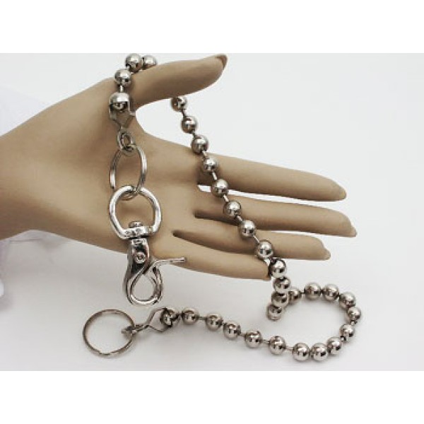 Ball Chain with Extra Large Clips, 10mm balls