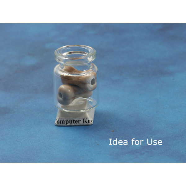 Porcelain Bead, Bone, 18mm, bag of 20