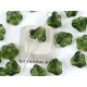 Pressed Glass Flower Cup, 6/8mm Olive, strand of 25