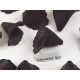 Calla Lily bead, frosted acrylic, black, 18mm, bag 20 grams
