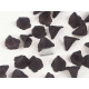 Calla Lily bead, frosted acrylic, black, 18mm, bag 20 grams