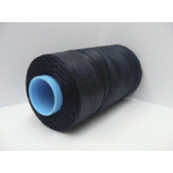 Waxed Polyester Cord, woven, Navy Blue, per roll
