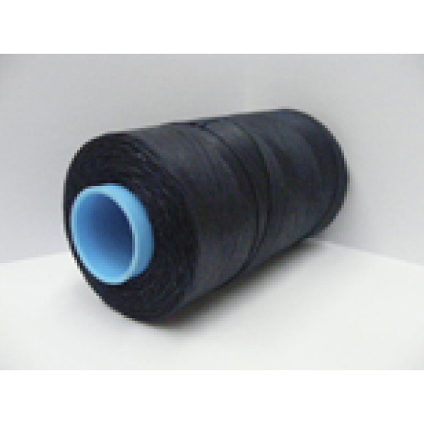 Waxed Polyester Cord, woven, Navy Blue, per roll