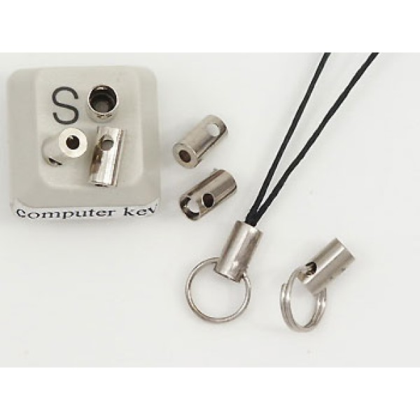 Lariat Cap / Cord End - Nickel, small, each