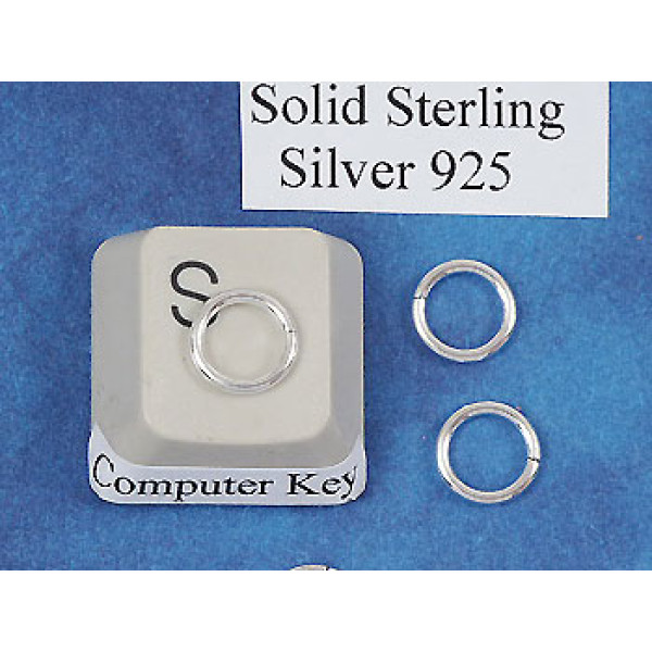 Sterling silver Jump ring 7mm OD x 1.0mm, open, each