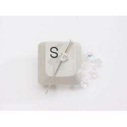 Swarovski® Crystal Bead, Rondelle, 4mm crystal aurora borealis, bag of 25