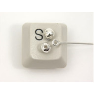 Filler Bead 4mm silver plate, seamless, per 50