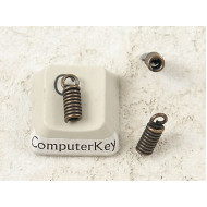 Thonging Coil End - 1.8mm hole, antiqued brass, each