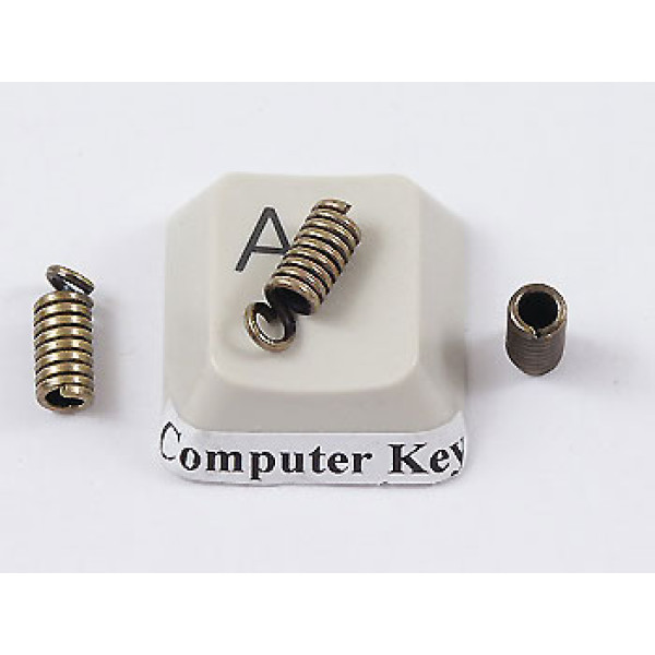 BULK PACK 20 Thonging Coil Ends - 2mm hole, NF antique bronze, bag of 20