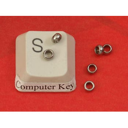 Filler Bead 3mm Stainless Steel, seamless, each