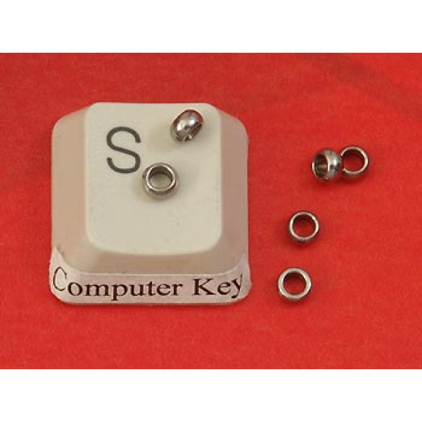 Filler Bead 3mm Stainless Steel, seamless, each