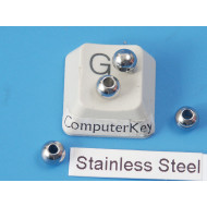 Filler Bead 5x4mm 304 Stainless Steel, seamless, bag of 50