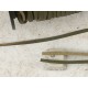 Suede Cord, Olive, 3mm wide, one side shiny, per metre