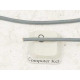 2.0mm round budget Leather Cord, Grey, per metre