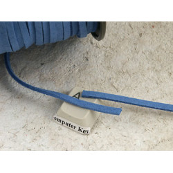 Faux Suede cord, 3mm wide, Cornflower Blue, per metre
