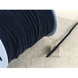 Faux Suede cord, Deep Blue, 3mm wide, per metre