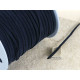 Faux Suede cord, Deep Blue, 3mm wide, per metre