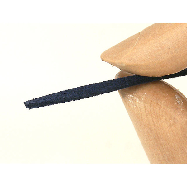 Faux Suede cord, Deep Blue, 3mm wide, per metre