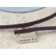 Faux Suede cord, 3mm wide, Deep Purple, per metre