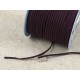 Faux Suede cord, 3mm wide, Deep Purple, per metre