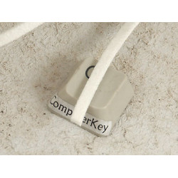 Cord End of Roll, 4.8M, Faux Suede cord, 3mm wide, White