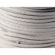 Faux Suede cord, Light Grey, 3mm wide, per metre
